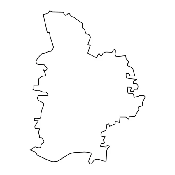 Mappa Del Distretto Jelgava Divisione Amministrativa Della Lettonia Illustrazione Vettoriale — Vettoriale Stock
