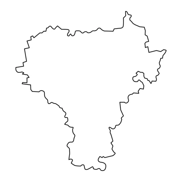Kuldiga Distriktskarta Lettlands Administrativa Indelning Vektorillustration — Stock vektor