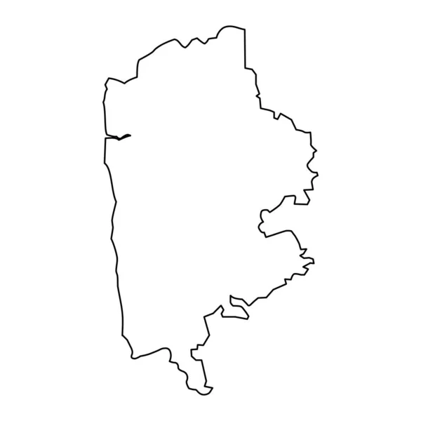 Limbazi Kerület Térképe Lettország Közigazgatási Körzete Vektorillusztráció — Stock Vector