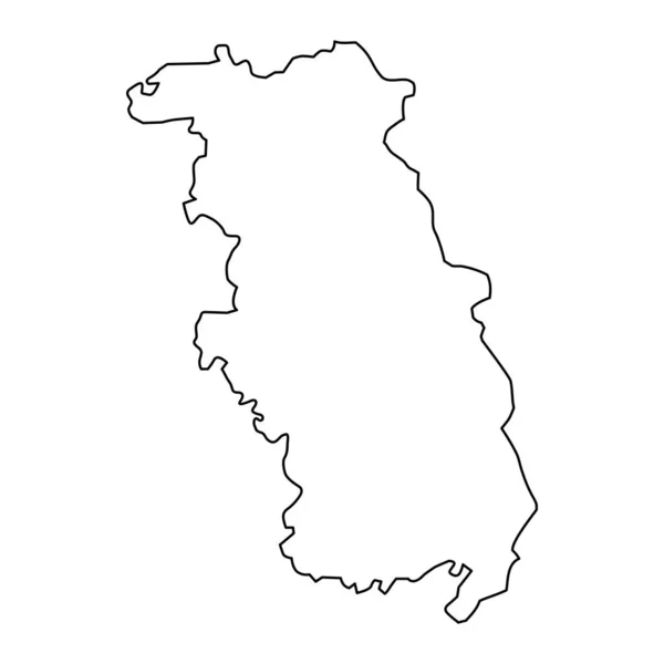 Ludza Község Térképe Lettország Közigazgatási Körzete Vektorillusztráció — Stock Vector
