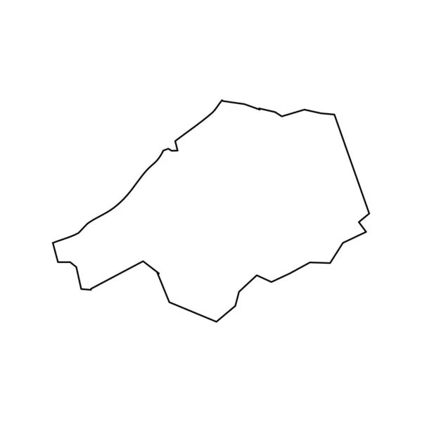 Χάρτης Δήμου Αδάζι Διοικητική Διαίρεση Της Λετονίας Εικονογράφηση Διανύσματος — Διανυσματικό Αρχείο