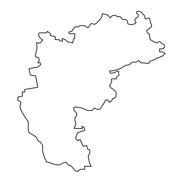 Aizkraukle地区地图 拉脱维亚行政区划 矢量说明 — 图库矢量图片