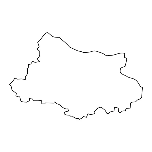 Карта Муниципалитета Алуксне Административное Деление Латвии Векторная Иллюстрация — стоковый вектор
