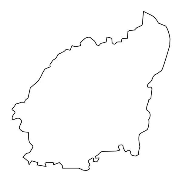 Mapa Município Balvi Divisão Administrativa Letónia Ilustração Vetorial — Vetor de Stock