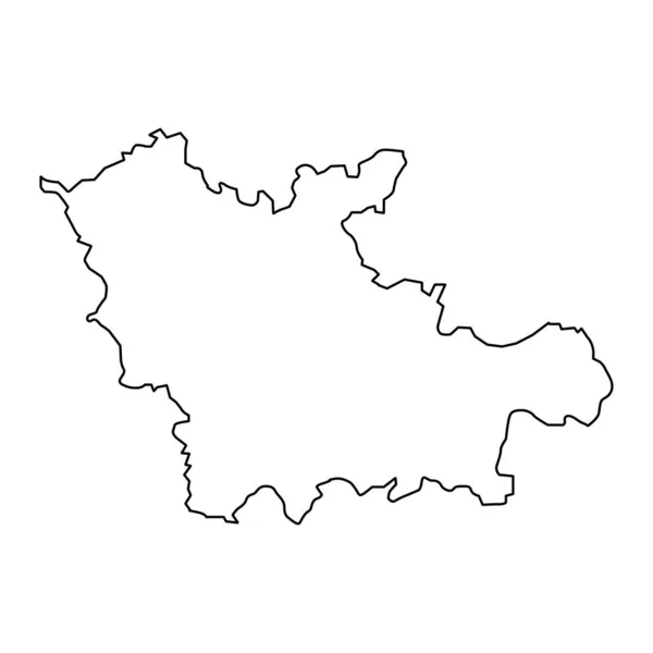 Карта Цесисского Района Административное Деление Латвии Векторная Иллюстрация — стоковый вектор