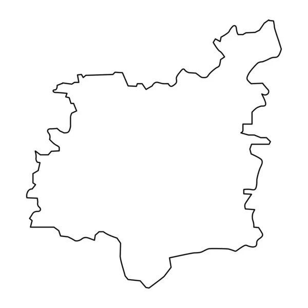 Dobele Kerület Térképe Lettország Közigazgatási Egysége Vektorillusztráció — Stock Vector
