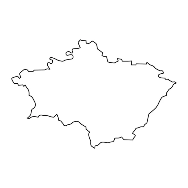 Gulbene Municipality Map Administrative Division Latvia Vector Illustration — Stock Vector