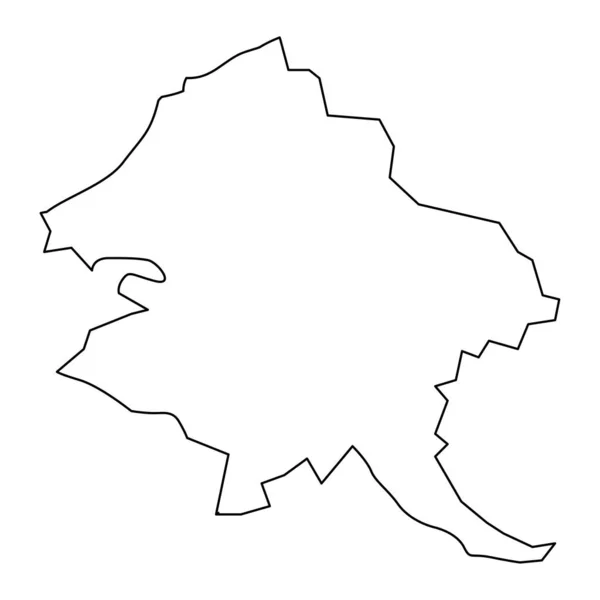 Χάρτης Ρίγα Διοικητική Διαίρεση Της Λετονίας Εικονογράφηση Διανύσματος — Διανυσματικό Αρχείο