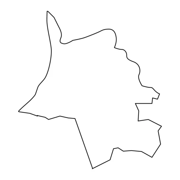 Карта Муниципалитета Саулешты Административное Деление Латвии Векторная Иллюстрация — стоковый вектор