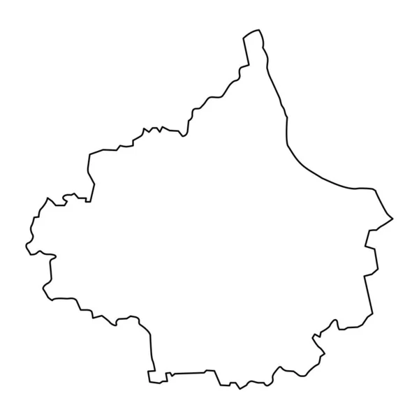 Карта Тукумского Района Административное Деление Латвии Векторная Иллюстрация — стоковый вектор