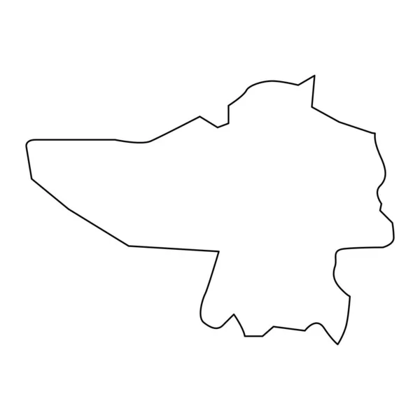 Карта Муниципалитета Варакьяни Административное Деление Латвии Векторная Иллюстрация — стоковый вектор