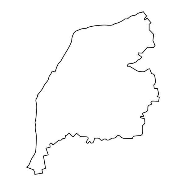 Mapa Distrital Ventspils Divisão Administrativa Letónia Ilustração Vetorial — Vetor de Stock