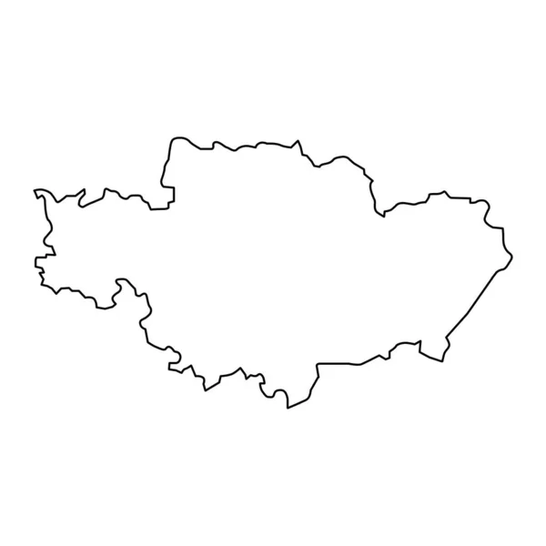 Karte Des Bezirks Madona Verwaltungseinheit Von Lettland Vektorillustration — Stockvektor