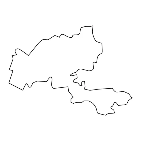 Olaine Municipality Map Administrative Division Latvia Vector Illustration — Stock Vector