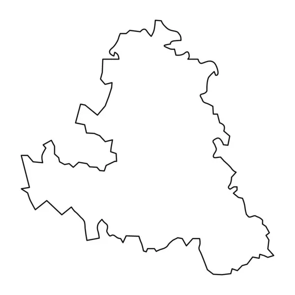 Mapa Município Preili Divisão Administrativa Letónia Ilustração Vetorial — Vetor de Stock