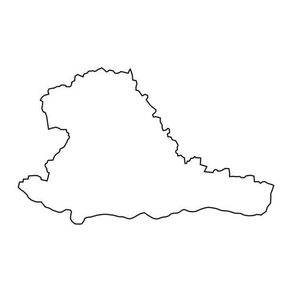 Mapa Condado Taurage Divisão Administrativa Lituânia Ilustração Vetorial — Vetor de Stock