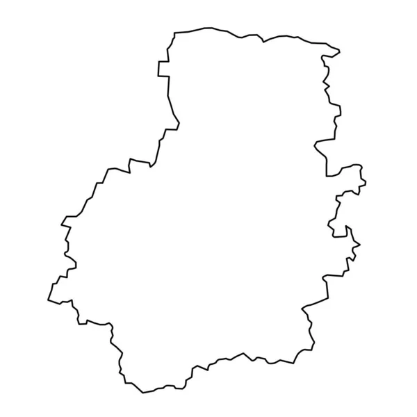 テレタイ郡地図 リトアニアの行政区画 ベクターイラスト — ストックベクタ