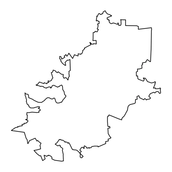 Vilnius Map Administrative Division Lithuania Vector Illustration — Stock Vector