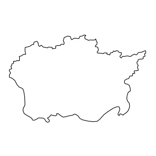 Mappa Della Contea Alytus Divisione Amministrativa Della Lituania Illustrazione Vettoriale — Vettoriale Stock