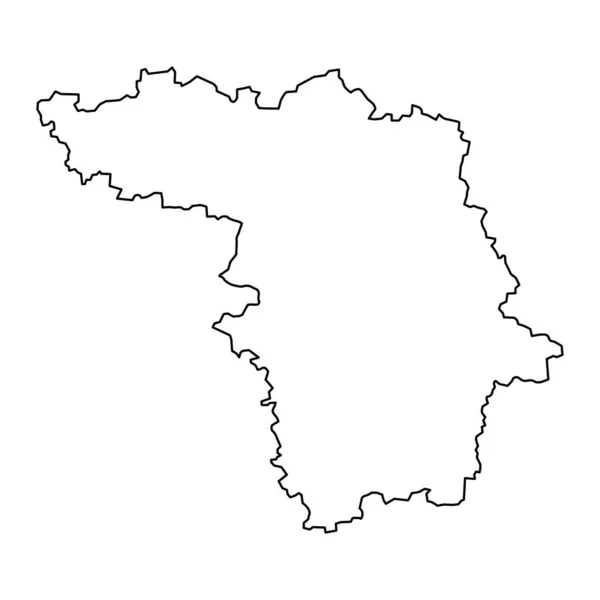 Carte Comté Kaunas Division Administrative Lituanie Illustration Vectorielle — Image vectorielle