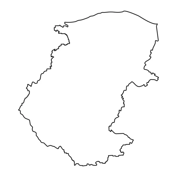 Mapa Montana Provincia Provincia Bulgaria Ilustración Vectorial — Vector de stock