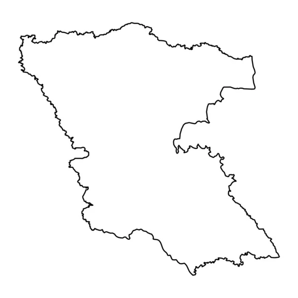 布尔加斯省地图 保加利亚省 矢量说明 — 图库矢量图片