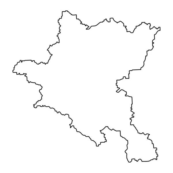 Mapa Província Sófia Província Bulgária Ilustração Vetorial — Vetor de Stock