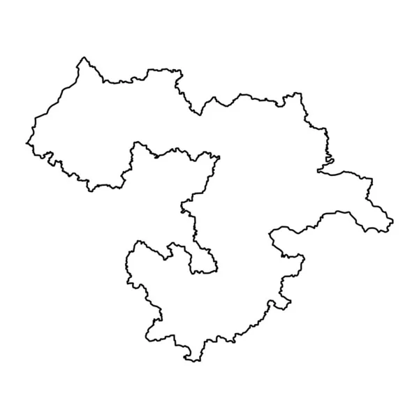 Karte Der Provinz Sofia Provinz Bulgarien Vektorillustration — Stockvektor