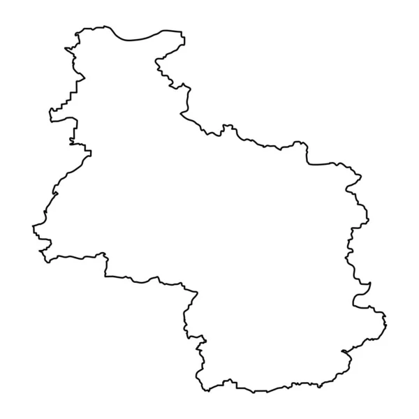 Plattegrond Van Provincie Veliko Tarnovo Bulgarije Vectorillustratie — Stockvector