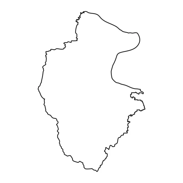 Karte Der Provinz Vidin Provinz Bulgarien Vektorillustration — Stockvektor