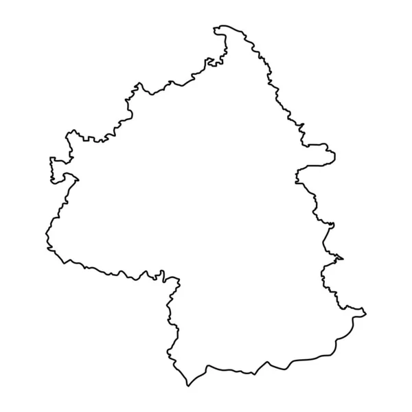 Mapa Prowincji Yambol Prowincja Bułgarii Ilustracja Wektora — Wektor stockowy