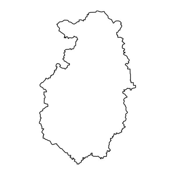 Karte Der Provinz Pazardzhik Provinz Bulgarien Vektorillustration — Stockvektor