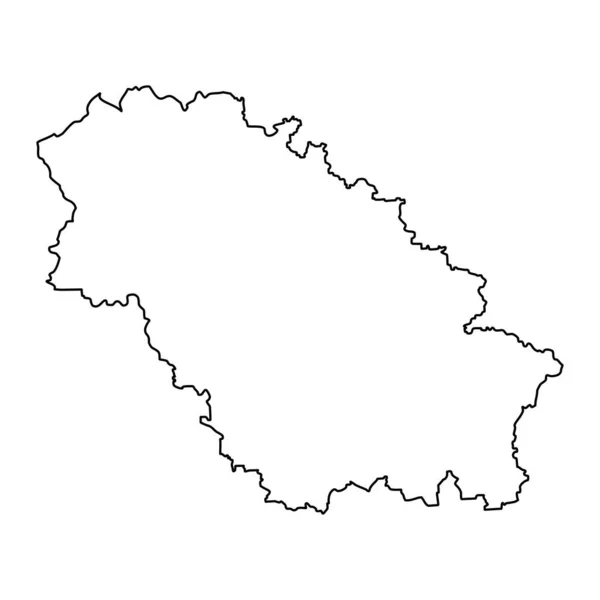 Plattegrond Provincie Pernik Provincie Bulgarije Vectorillustratie — Stockvector