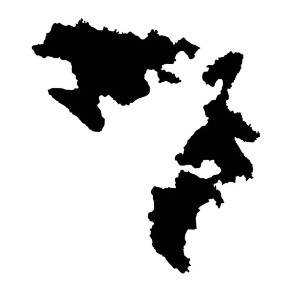 Карта Республики Сербской Административный Район Федерации Боснии Герцеговины Векторная Иллюстрация — стоковый вектор