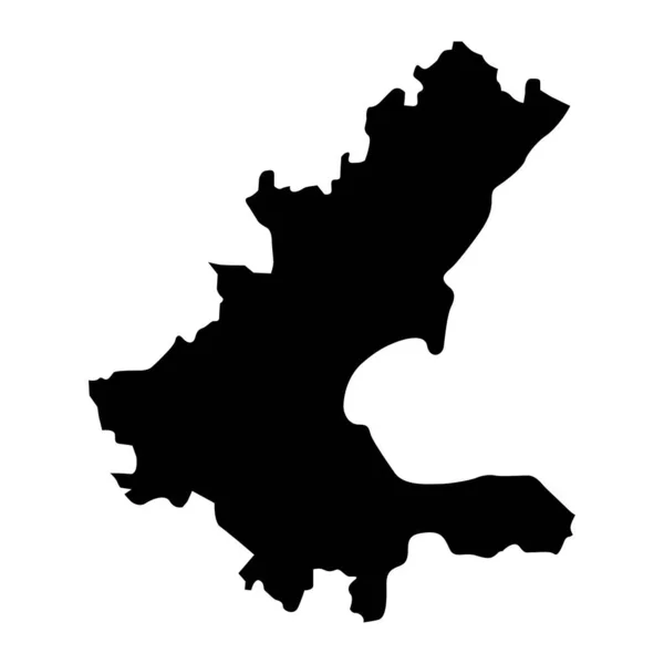 Karte Des Kantons Sarajevo Verwaltungsbezirk Der Föderation Bosnien Und Herzegowina — Stockvektor