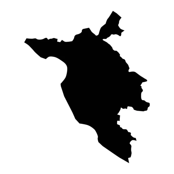 Kantonová Mapa Západní Hercegoviny Správní Okres Federace Bosny Hercegoviny Vektorová — Stockový vektor