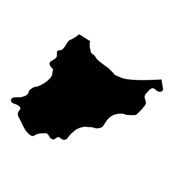 Карта Района Брчко Административный Район Федерации Боснии Герцеговины Векторная Иллюстрация — стоковый вектор