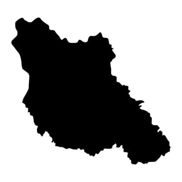 Central Bosnia Canton Map Administrative District Federation Bosnia Herzegovina Vector — Stock Vector
