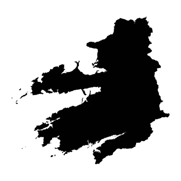 Карта Графства Керри Административные Графства Ирландии Векторная Иллюстрация — стоковый вектор
