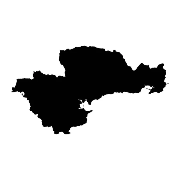 Waterford Ilçesi Haritası Rlanda Idari Bölgeleri Vektör Illüstrasyonu — Stok Vektör