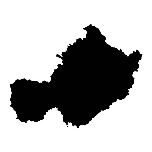 County Westmeath Map Správní Okresy Irska Vektorová Ilustrace — Stockový vektor