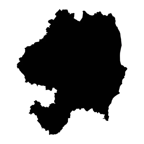 Grafschaft Wicklow Karte Verwaltungsbezirke Von Irland Vektorillustration — Stockvektor