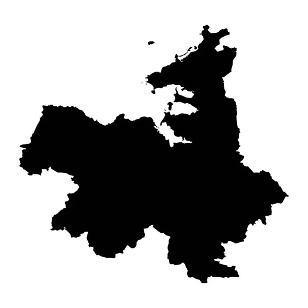 斯莱戈县地图爱尔兰行政区划矢量说明 — 图库矢量图片