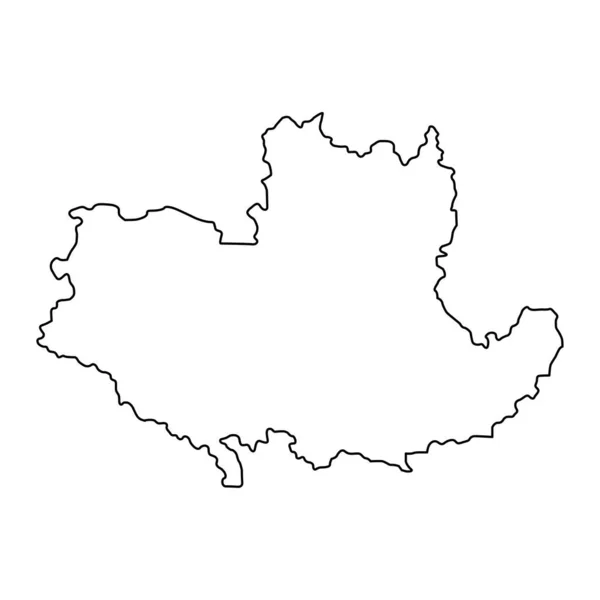 Карта Округа Колубара Административный Район Сербии Векторная Иллюстрация — стоковый вектор