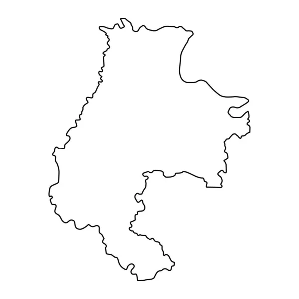Mapa Distrito Macva Distrito Administrativo Sérvia Ilustração Vetorial —  Vetores de Stock