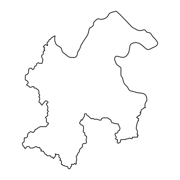 Bor Mapa Del Distrito Serbia Distrito Administrativo Ilustración Vectorial — Vector de stock