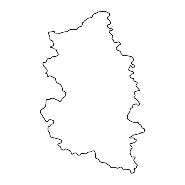Podunavlje Kerület Térképe Szerbia Közigazgatási Körzete Vektorillusztráció — Stock Vector