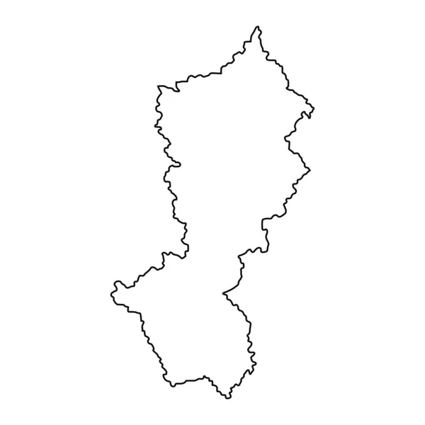 Mährische Landkarte Regierungsbezirk Von Serbien Vektorillustration — Stockvektor