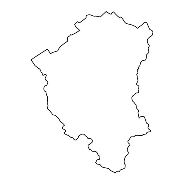 Карта Округа Норт Бака Административный Район Сербии Векторная Иллюстрация — стоковый вектор