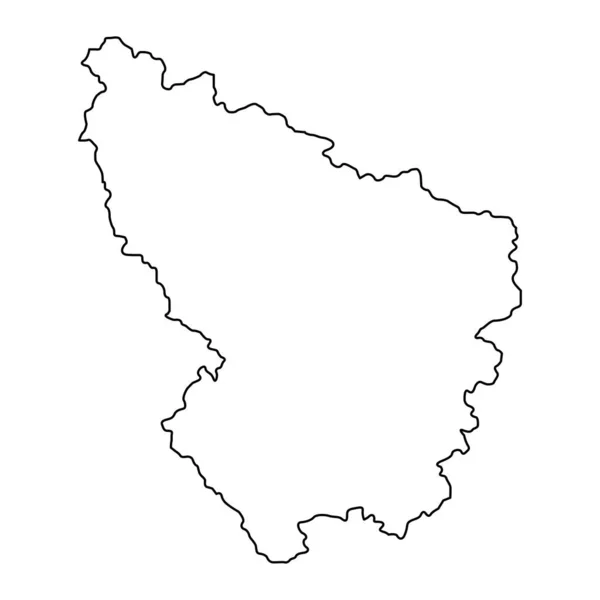 Landkaart Sumadija Administratief District Servië Vectorillustratie — Stockvector